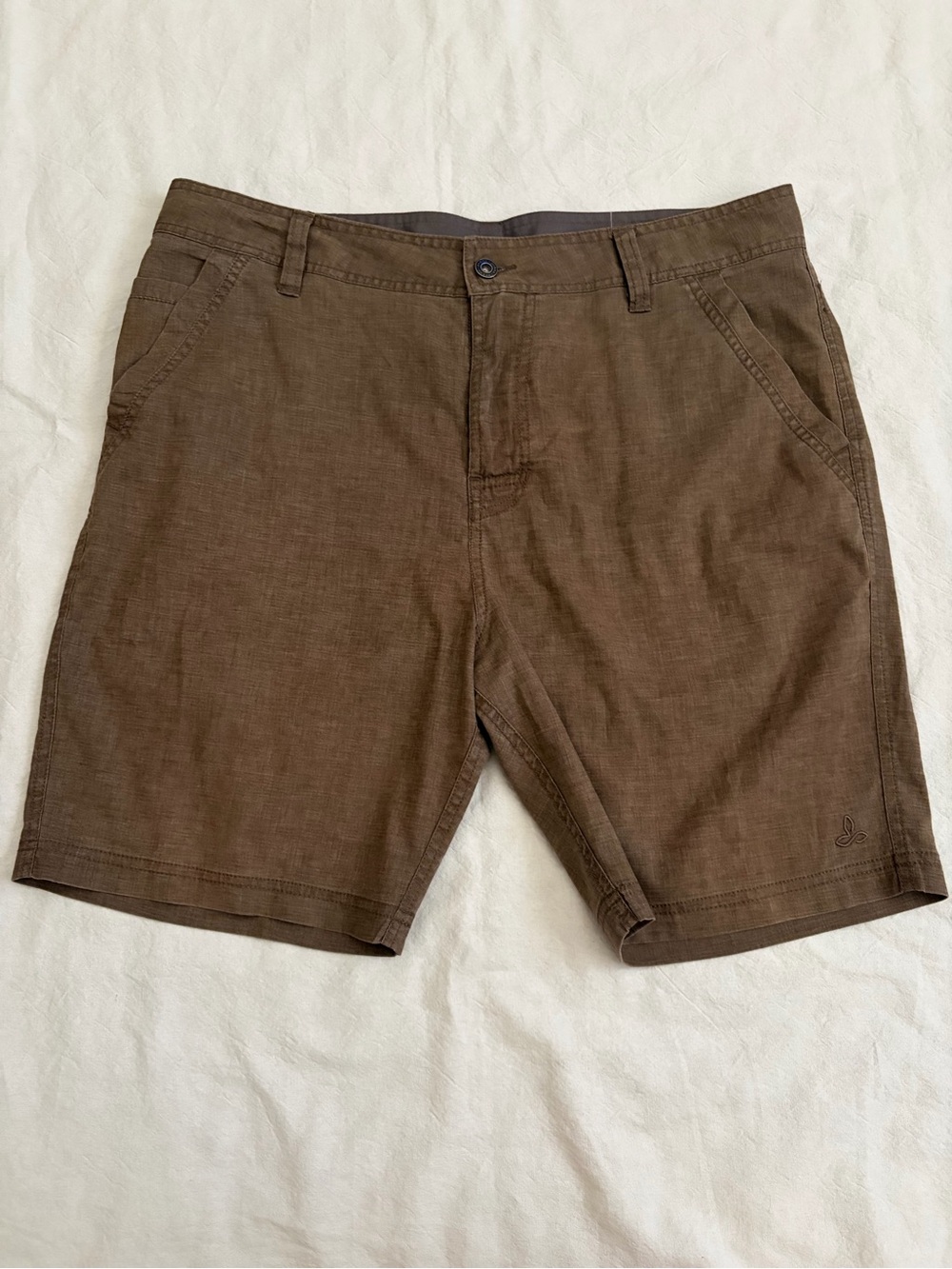 prAna Men's Brown Furrow Hybrid Shorts